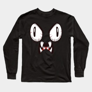 Creepy bulging eyes face Long Sleeve T-Shirt